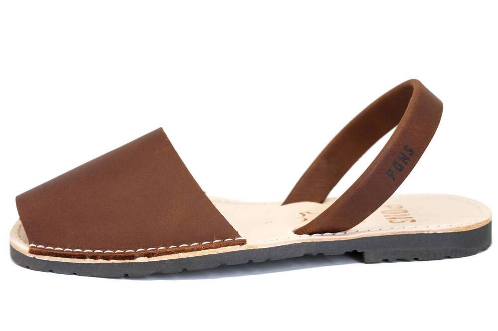 NEW PONS women's avarca sandals in chocolate
